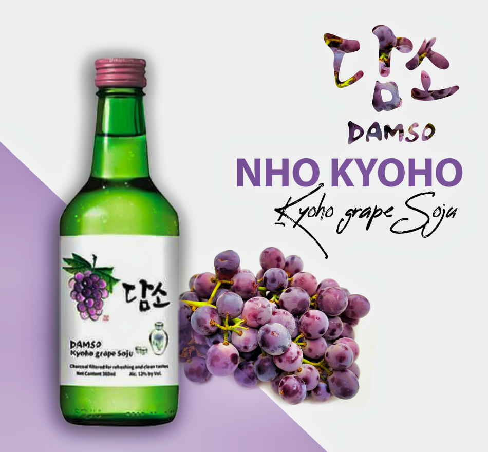 Rượu Soju Damso - Vị Nho Kyoho