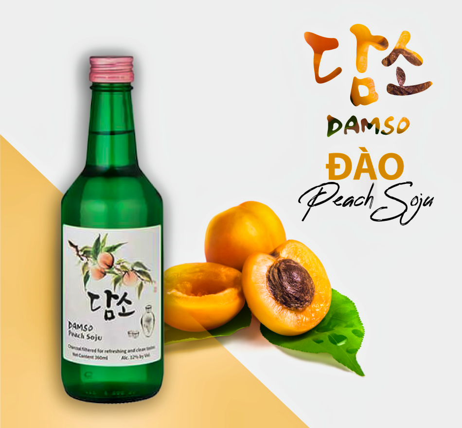 Rượu Soju Damso - vị Đào