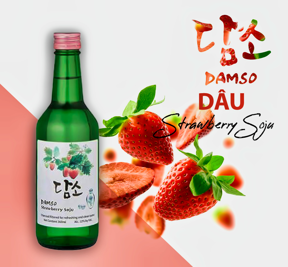 Rượu Soju Damso - vị Vải